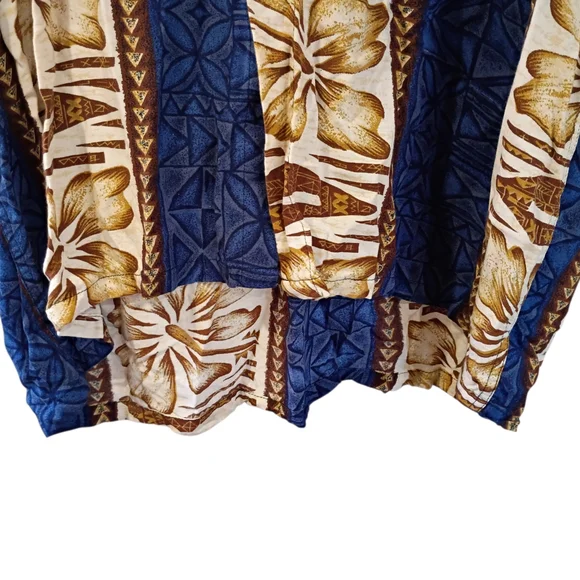 VTG KosiBali Collection Men's XL Lightweight Hawaiian Floral Pattern Summer Top - Picture 4 of 8
